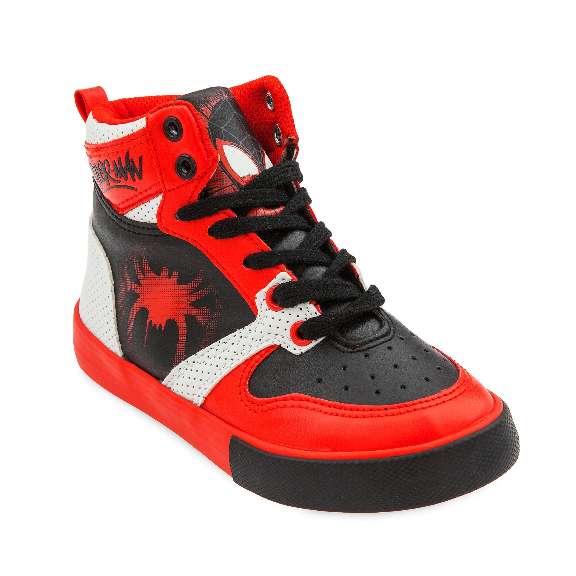SpiderMan Into the SpiderVerse HighTop Sneakers for Kids shopDisney