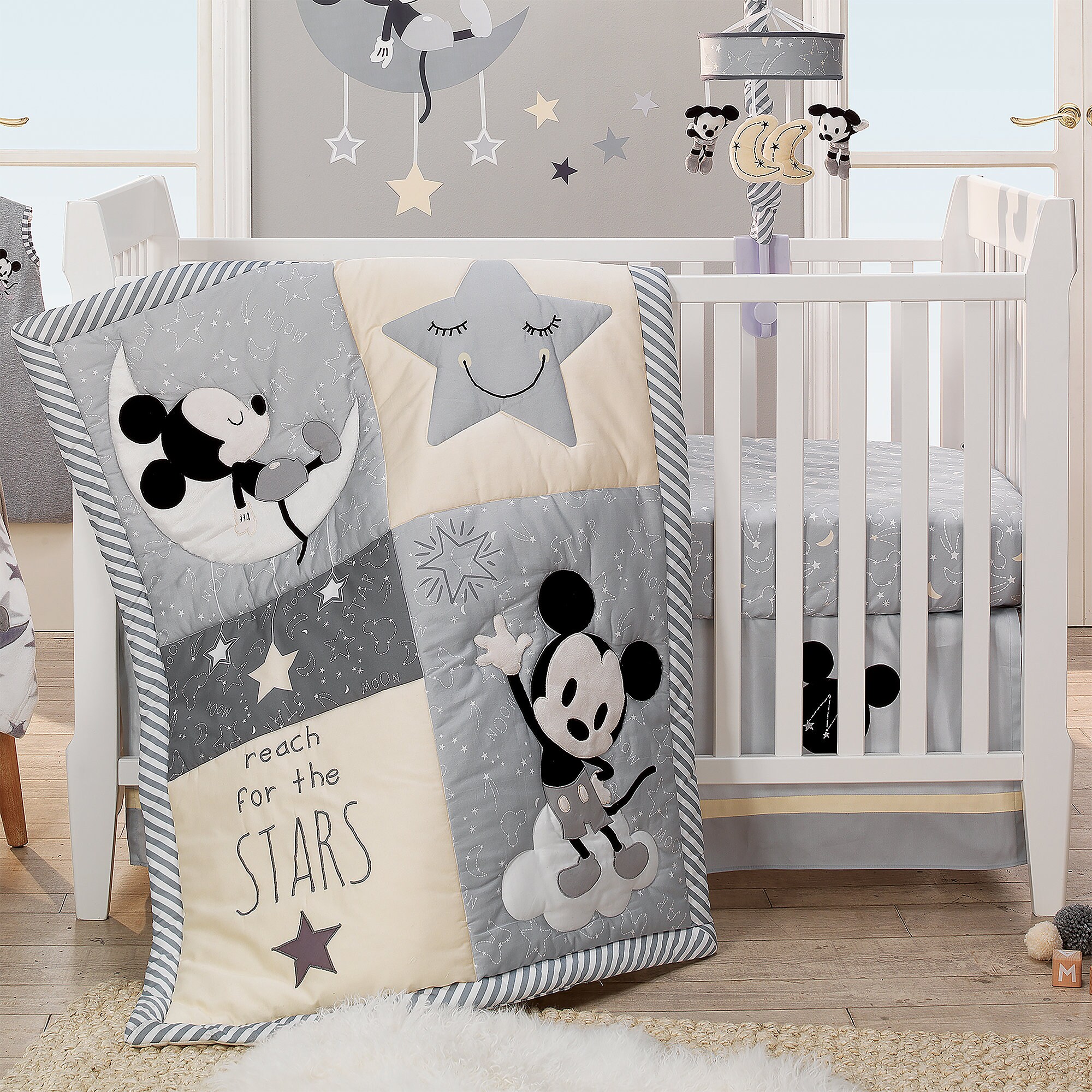 Mickey Mouse Crib Bedding Set by Lambs & Ivy available online Dis