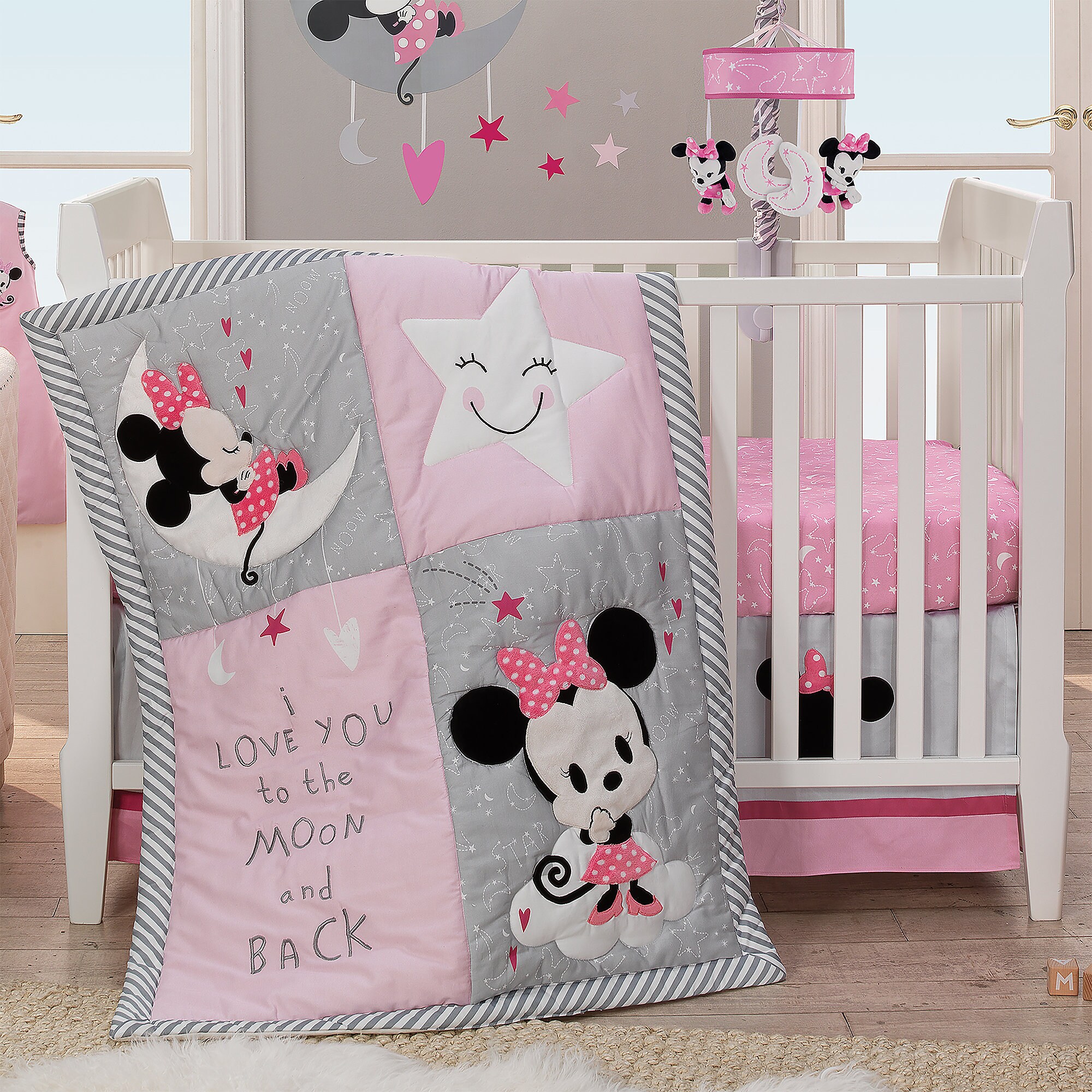 Minnie Mouse Crib Bedding Set by Lambs & Ivy is available online for