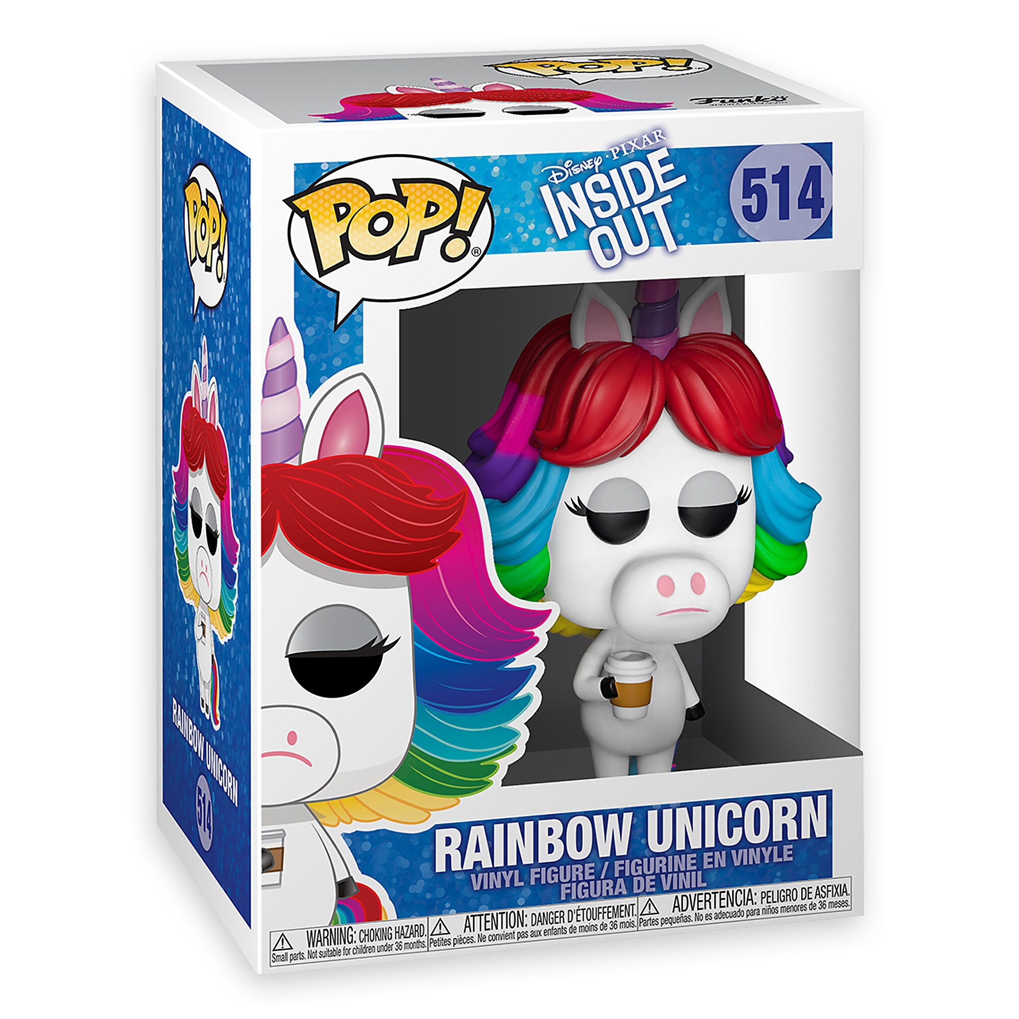 Rainbow Unicorn Pop! Vinyl Figure by Funko Inside Out is now out for purchase Dis