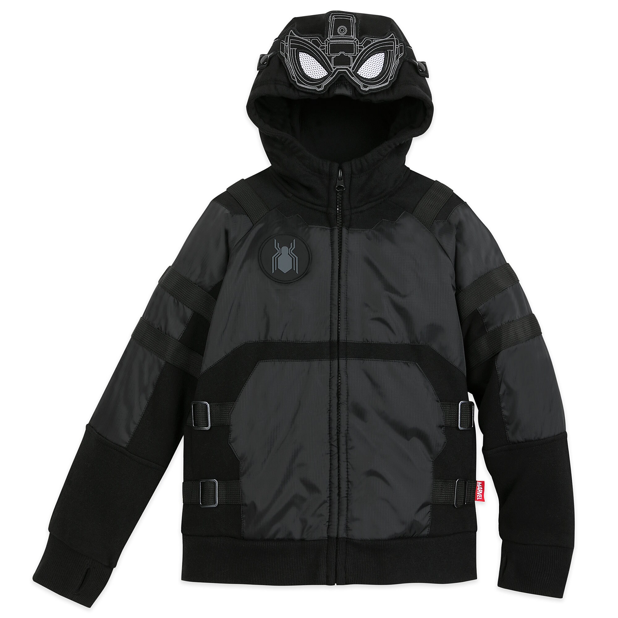 SpiderMan Far from Home Stealth Suit Hooded Jacket for Kids has hit