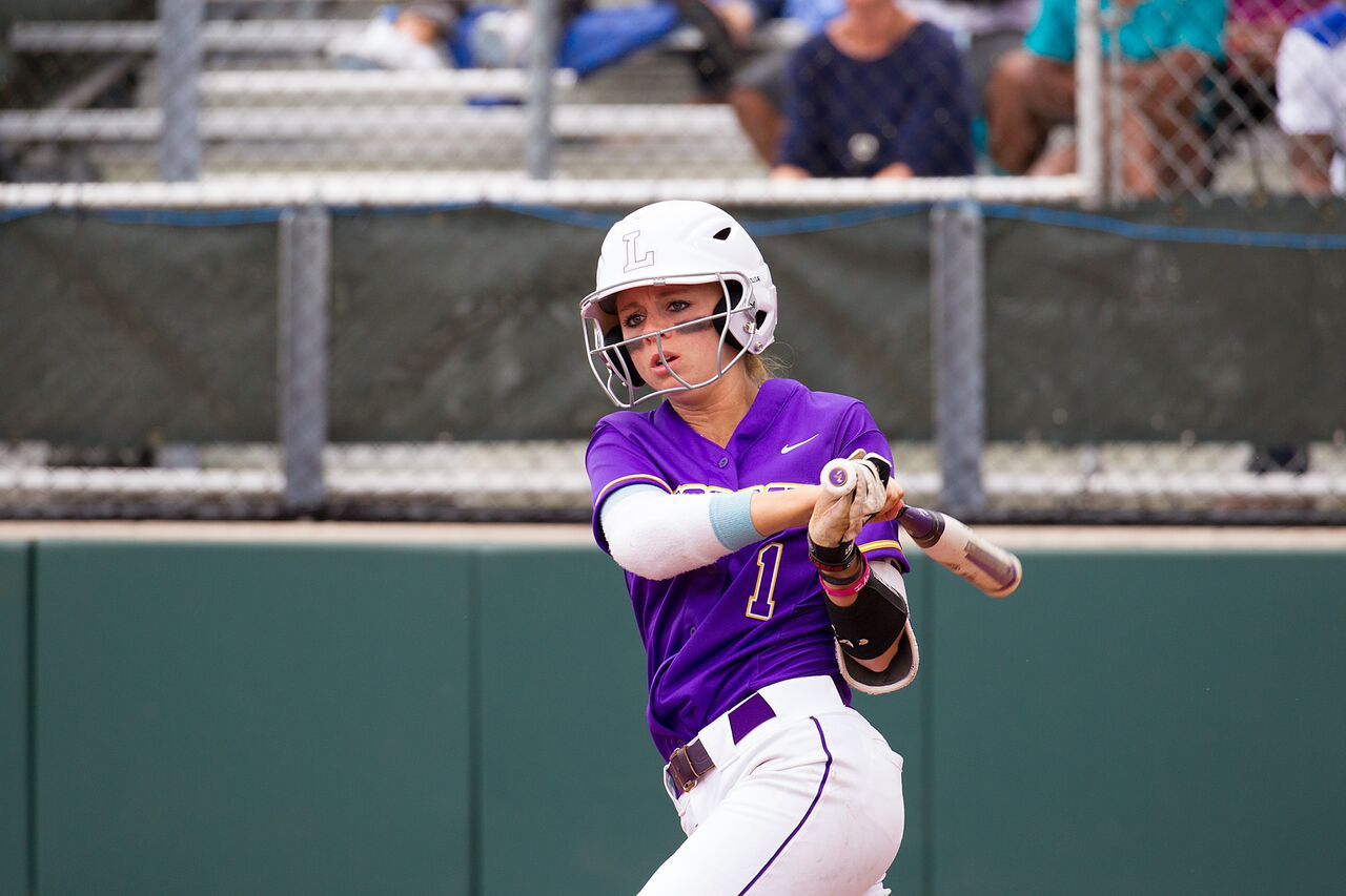 softball splits 22 in Purple and Gold Challenge Lumination