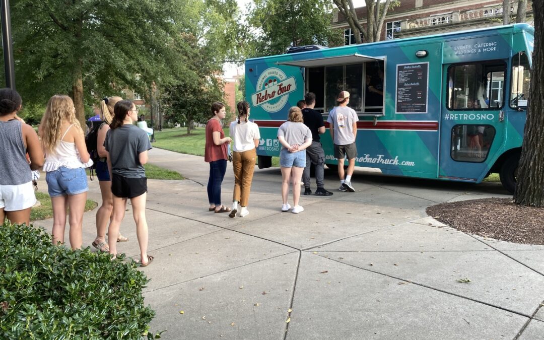 Gallery Students celebrate finishing the first week of classes with
