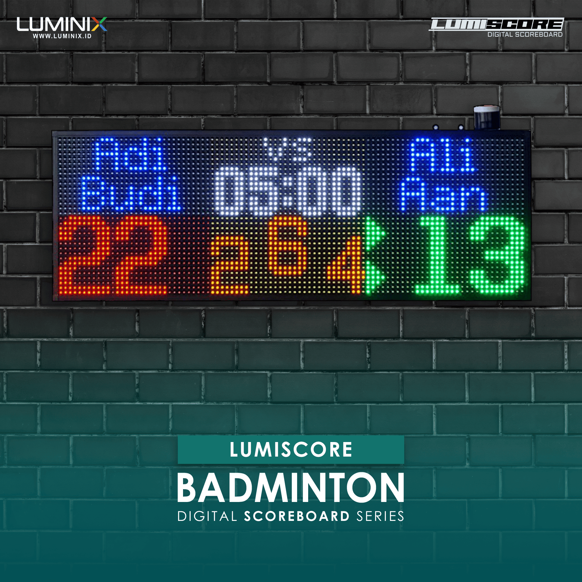 Scoreboard Digital Badminton LD1035 Digital Scoreboard Series Luminix