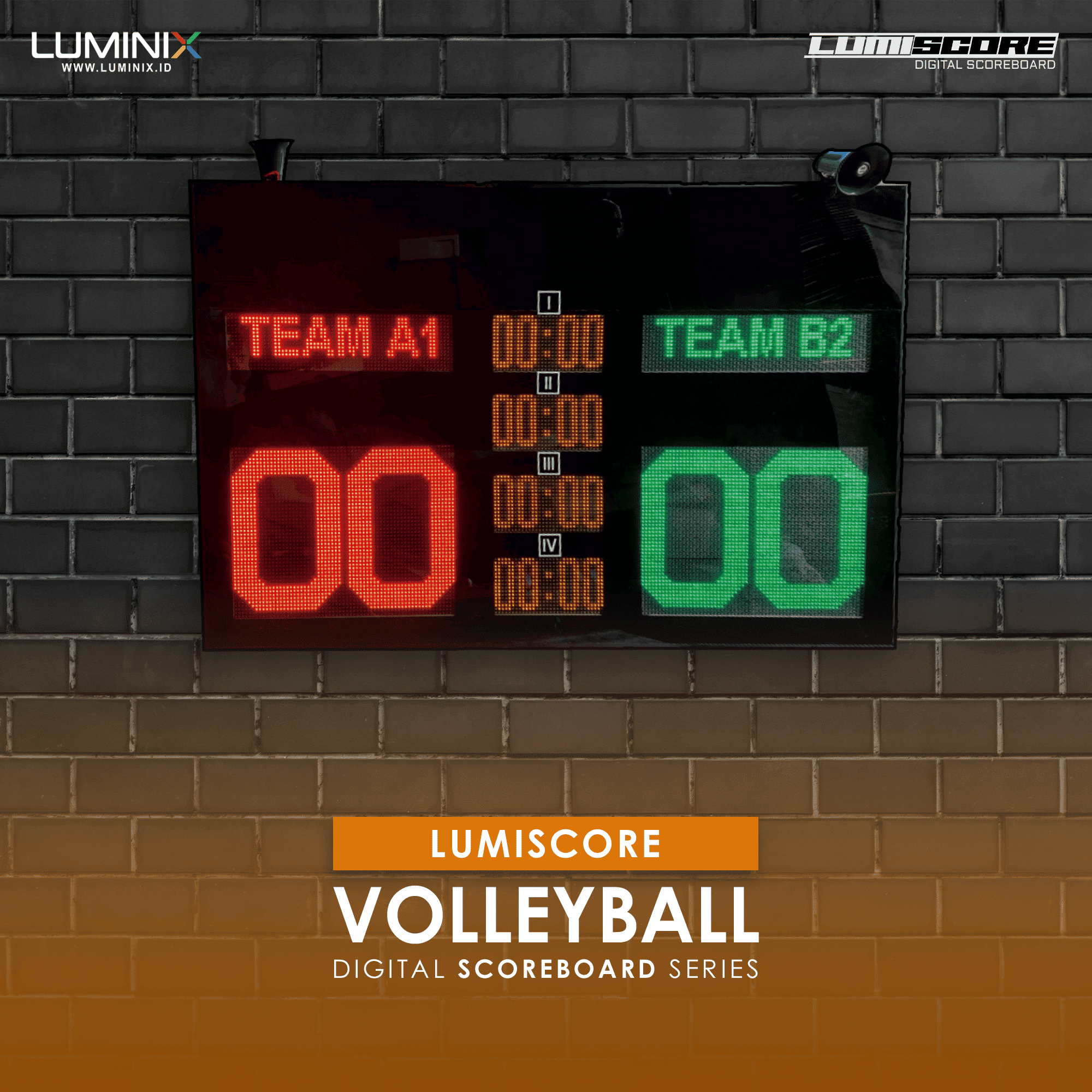 Scoreboard Digital Volleyball LV2013 Digital Scoreboard Series Luminix
