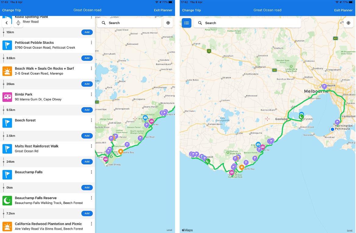 How to use WikiCamps Luminosity Trails