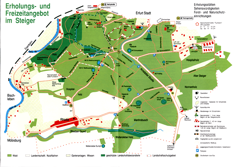 Wanderkarte Steigerwald Freunde und Förderer der Erfurter Fuchsfarm e.V.