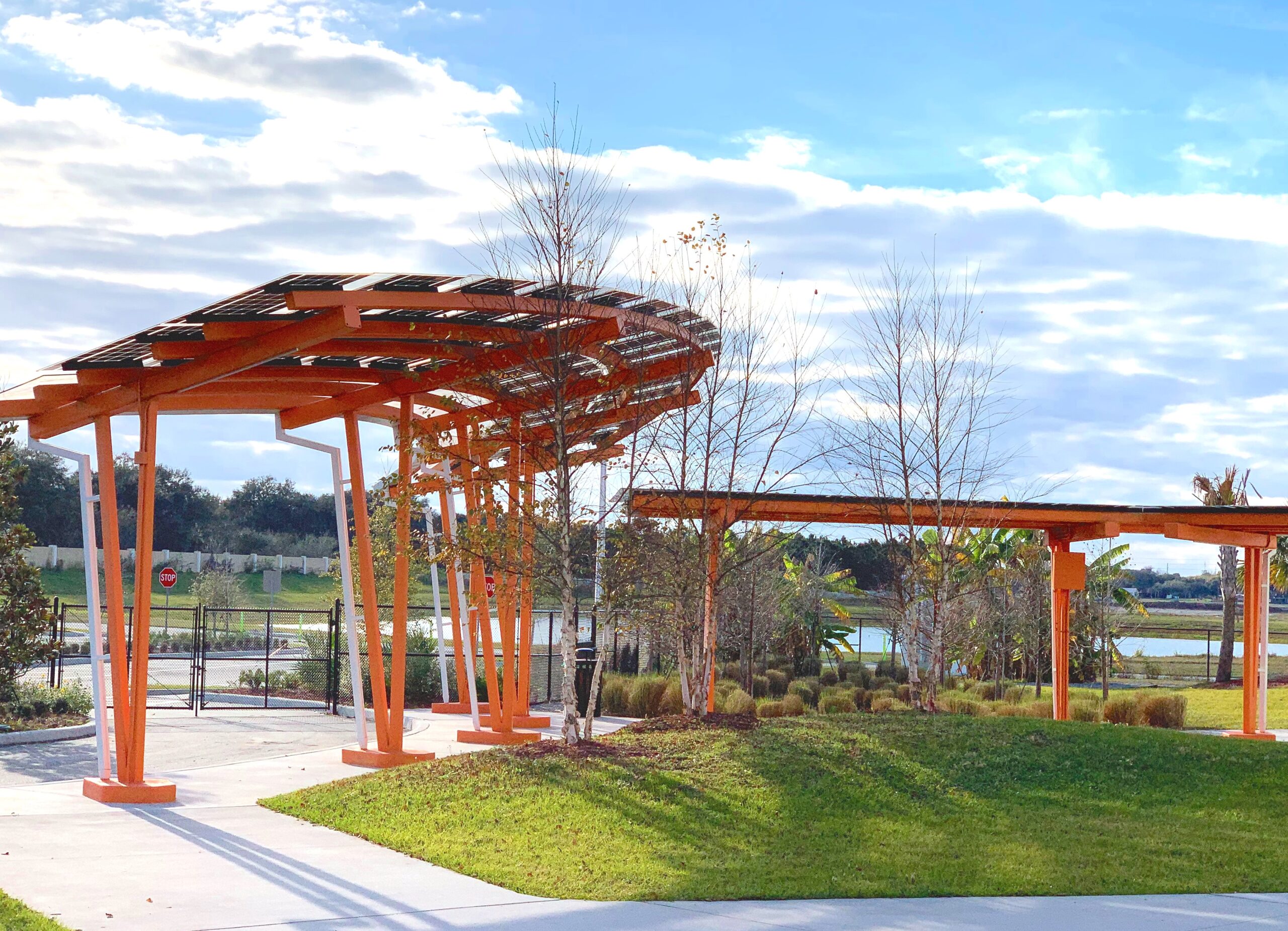 Custom LSX Solar Canopy Structures Lumos Solar