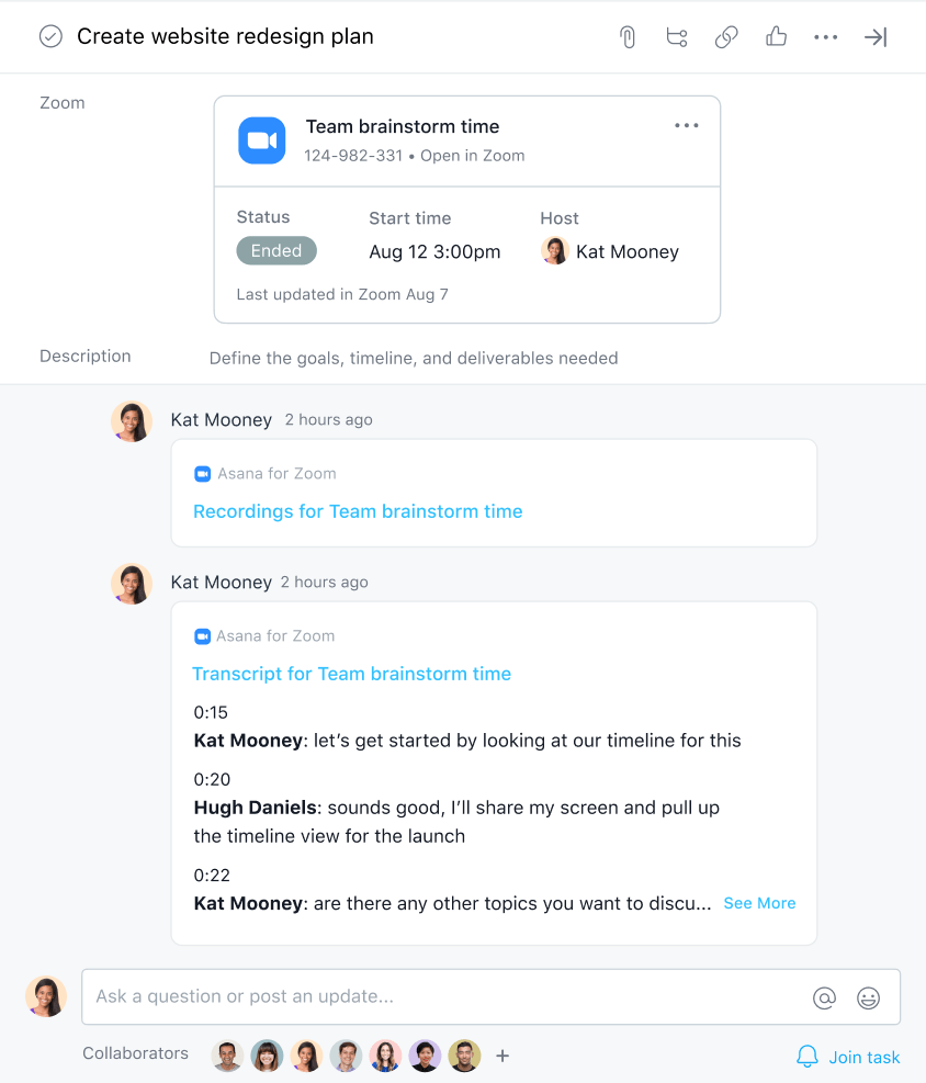 Using Asana for meetings Product guide • Asana