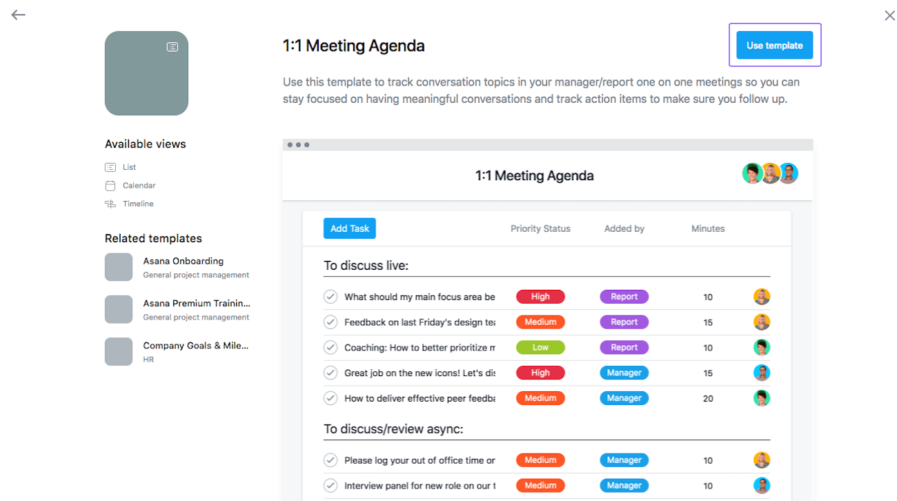 Setting up a project in Asana Product guide · Asana