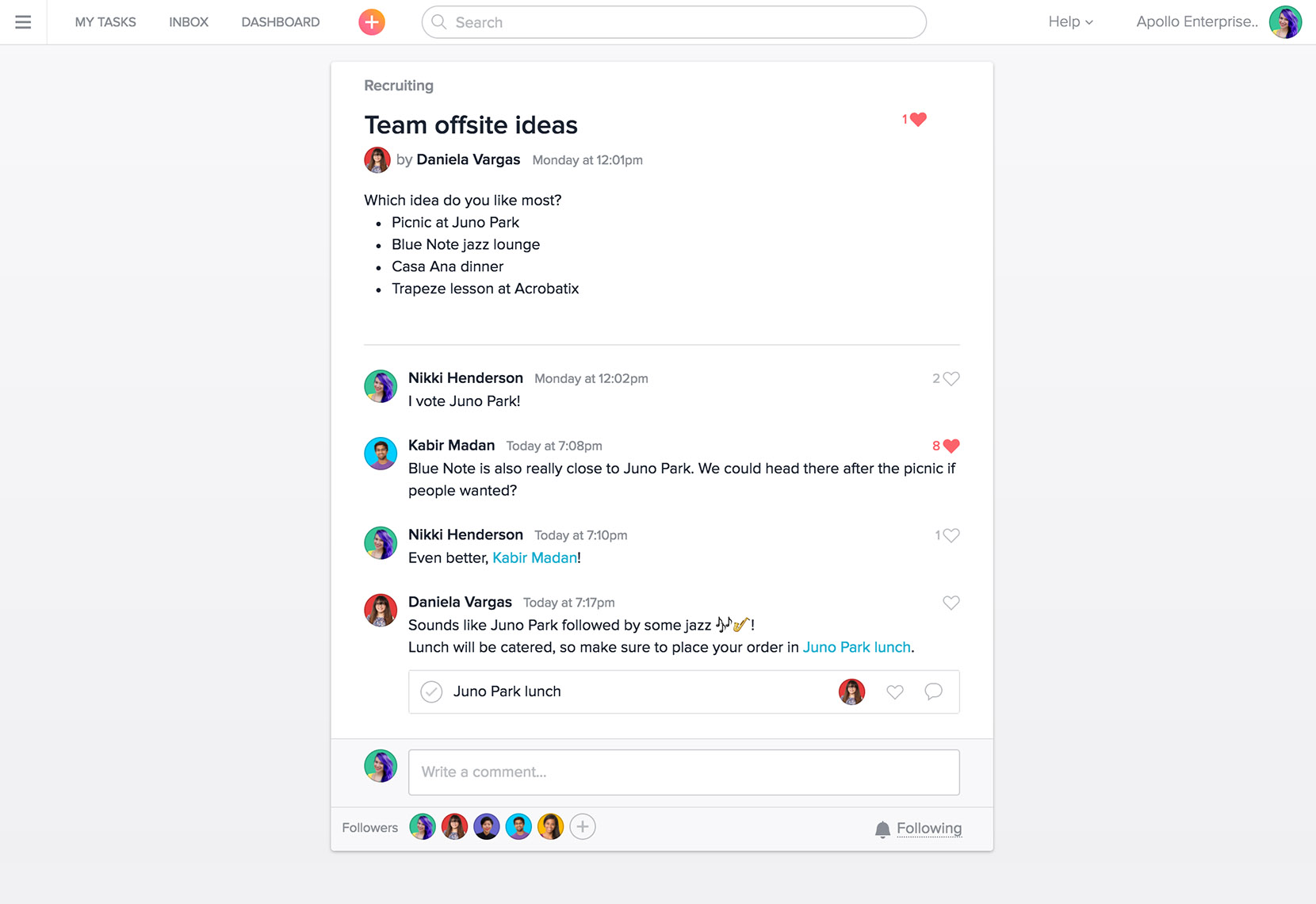 Online Project Management Tool for Teams · Asana