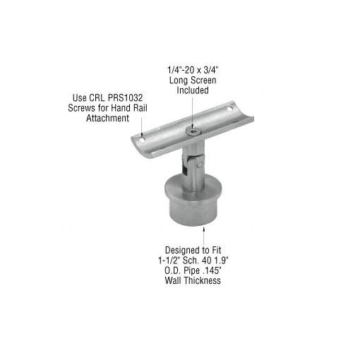 CRL 1.9″ Round Post PSeries Swivel Standoff Saddle Lunaapro