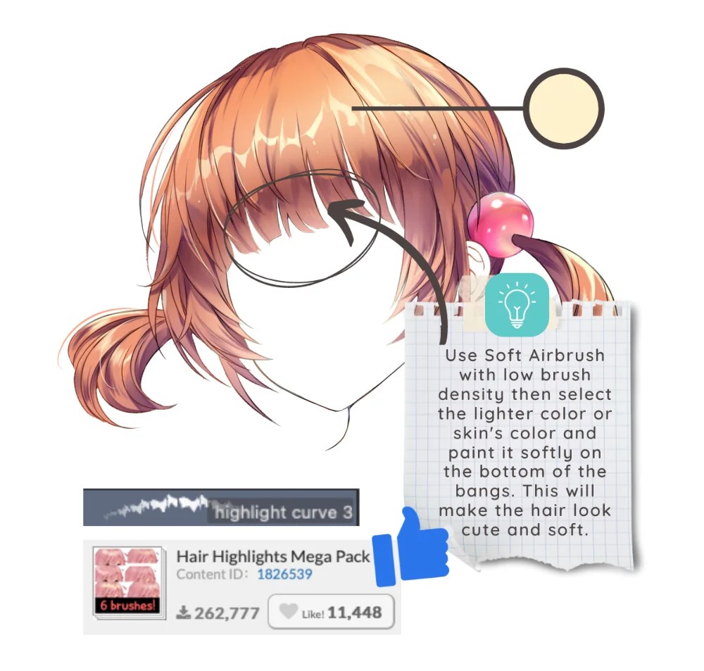 How to Color Anime Hair in 4 Steps (The EASY WAY) LUNAR ★ MIMI