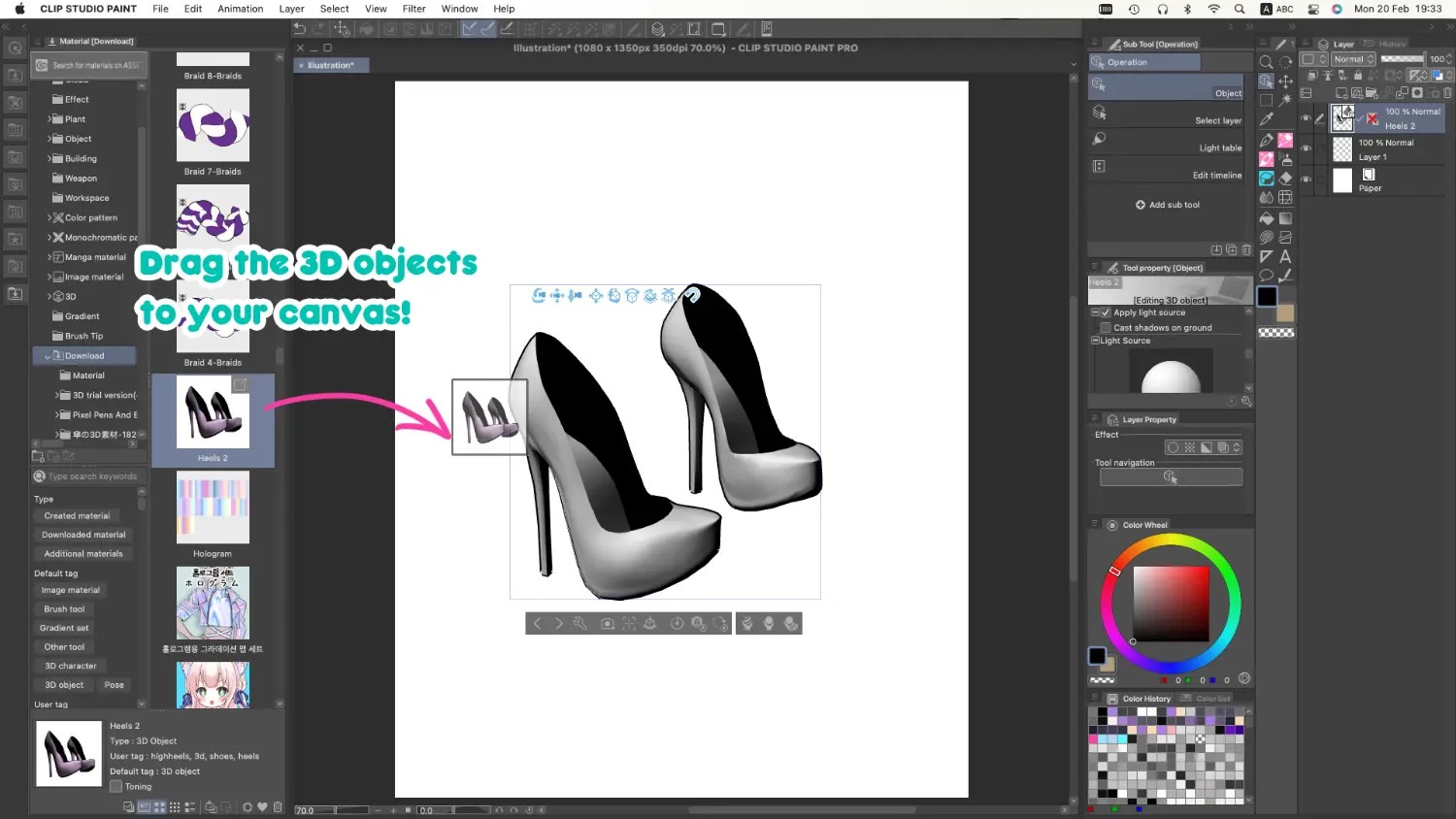 40 Free Accessories 3D Materials in Clip Studio Asset Store
