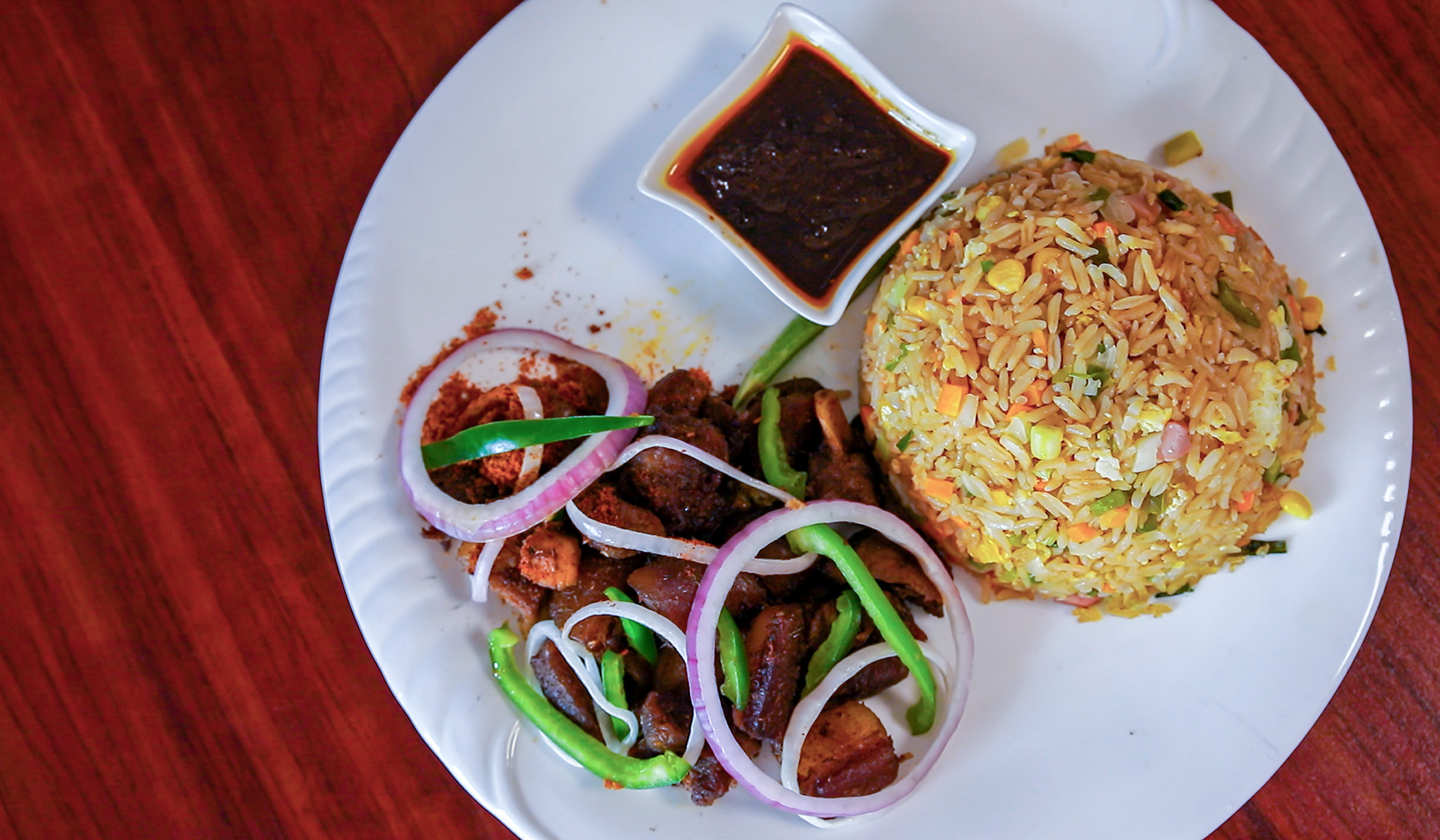 Fried Rice With Beef Sauce