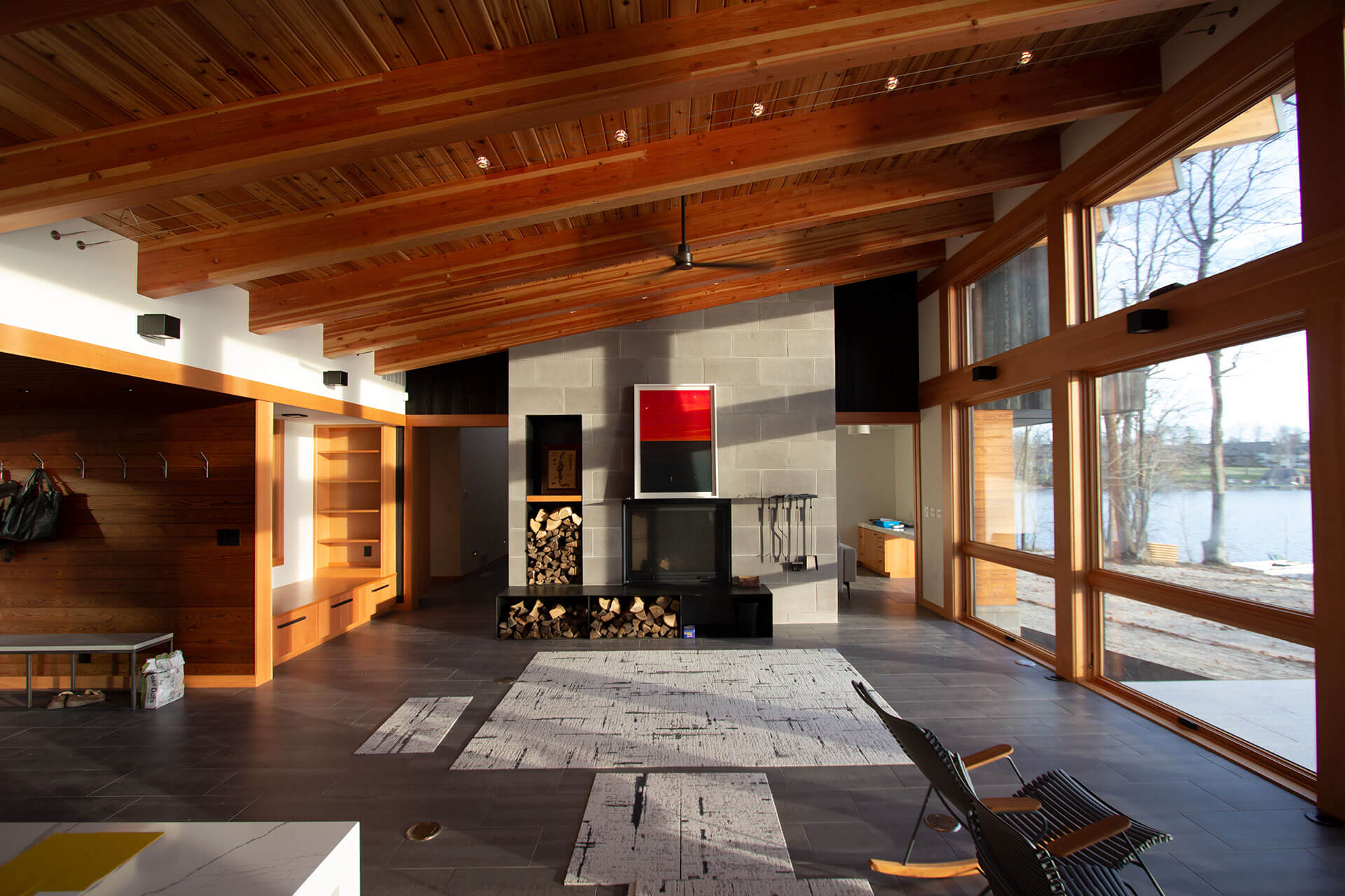 Red Cedar Lake home Lundin Architects LLC