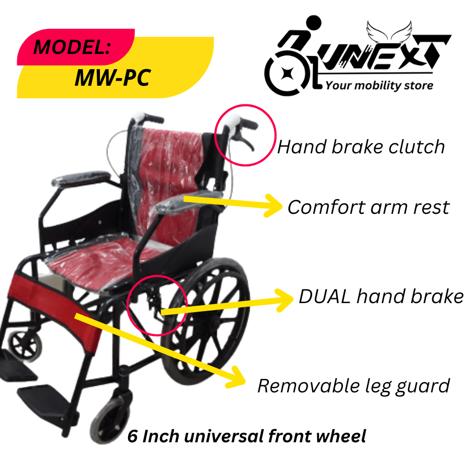 FOLDING WHEELCHAIR Chennaimodel MWPC Best price NO1 Lunext Health