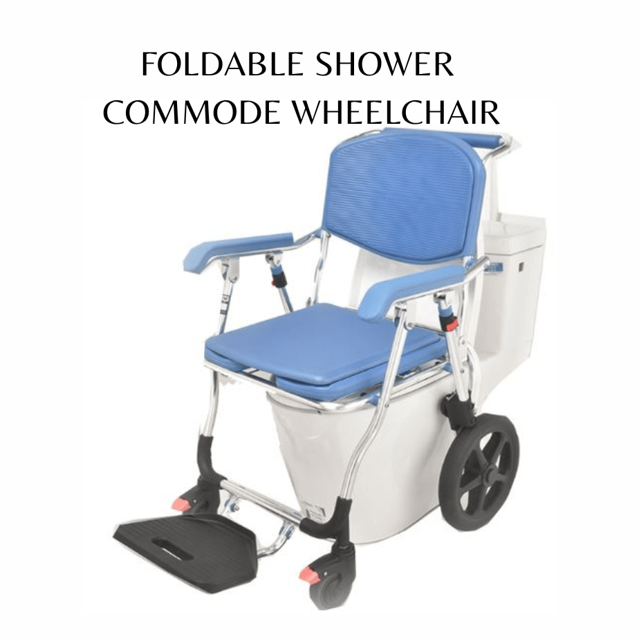 SHOWER COMMODE WHEELCHAIR Foldablemodel FSWC Best price NO1 Lunext