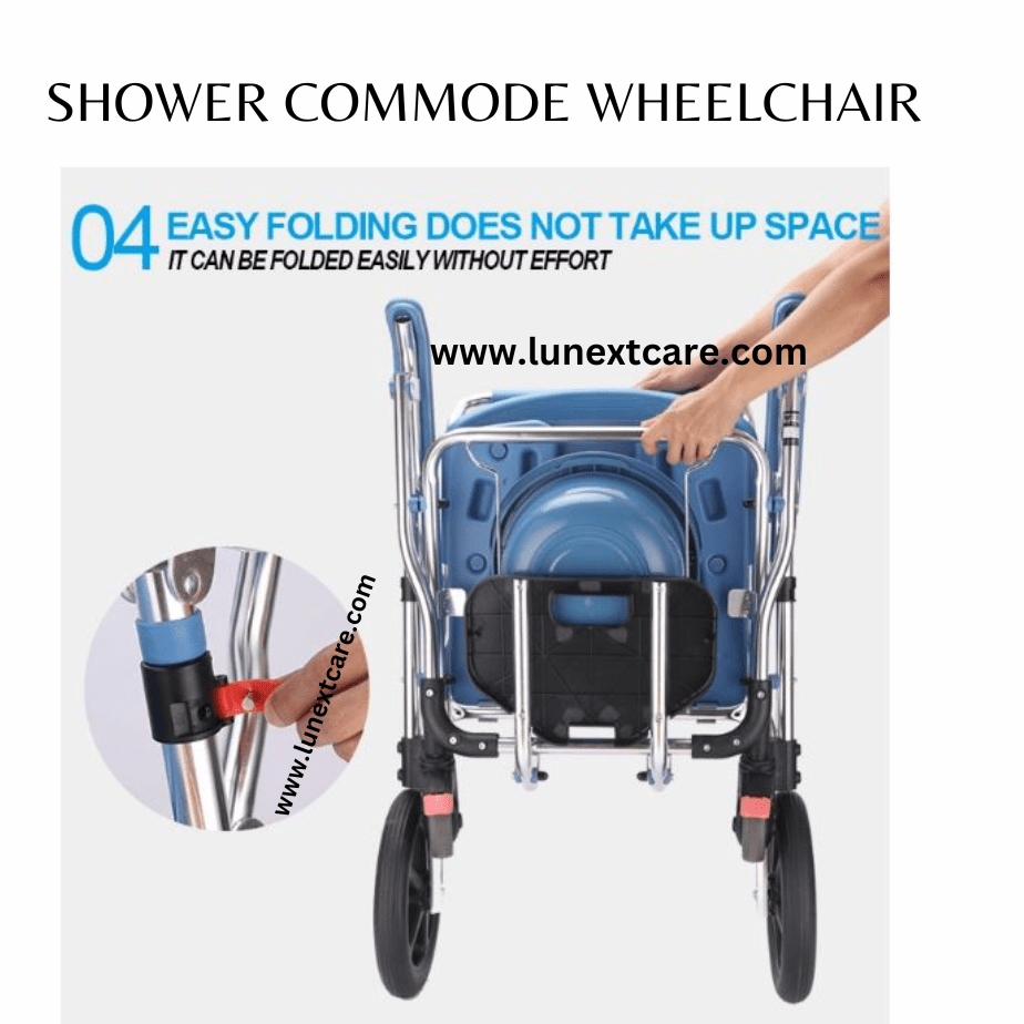 SHOWER COMMODE WHEELCHAIR Foldablemodel FSWC Best price NO1 Lunext