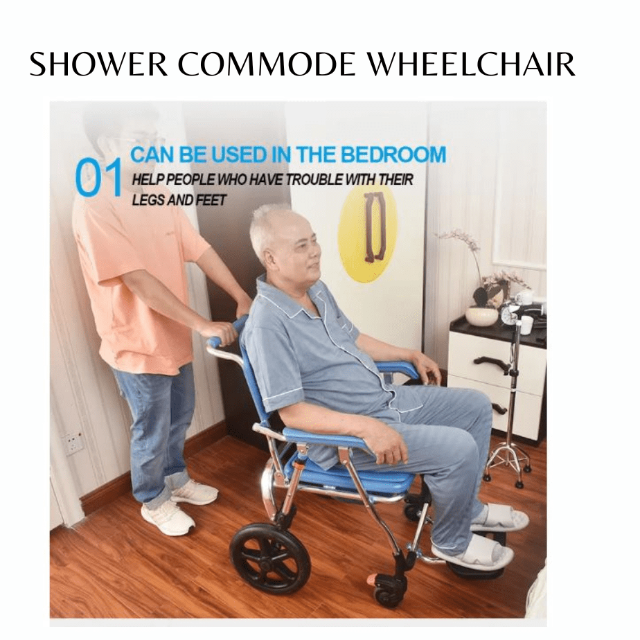 SHOWER COMMODE WHEELCHAIR Foldablemodel FSWC Best price NO1 Lunext