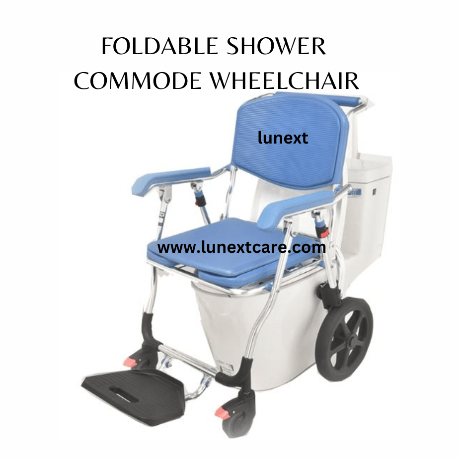 SHOWER COMMODE WHEELCHAIR Foldablemodel FSWC Best price NO1 Lunext
