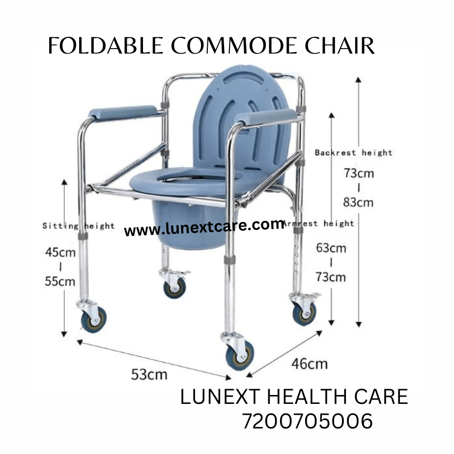 COMMODE CHAIR Chennai Foldable Portable Toilet Chair With WheelsBest