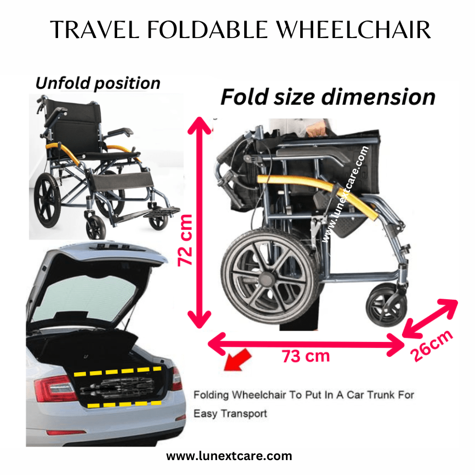 Car Travel wheelchair chennai Foldable sleek design Best price no1