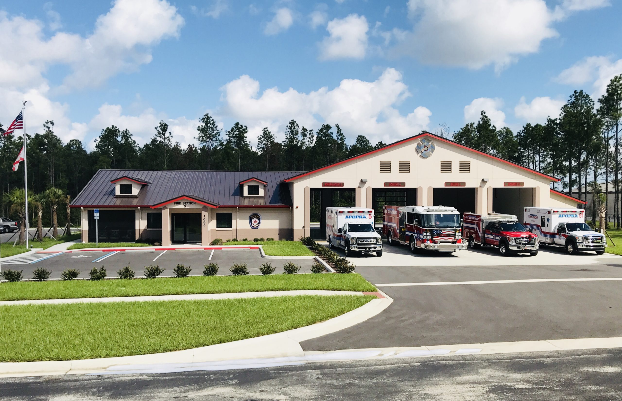 Apopka Fire Station No 5 Civic Architect Design The Lunz Group