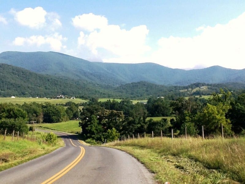 Black Bear Lodge views in Stanley, VA Luray Mountain Cabins near