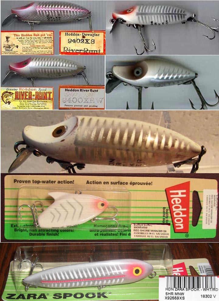 2XS or XRW or 9XS 2XS White & Red Shore Minnow OR XRW Red & White
