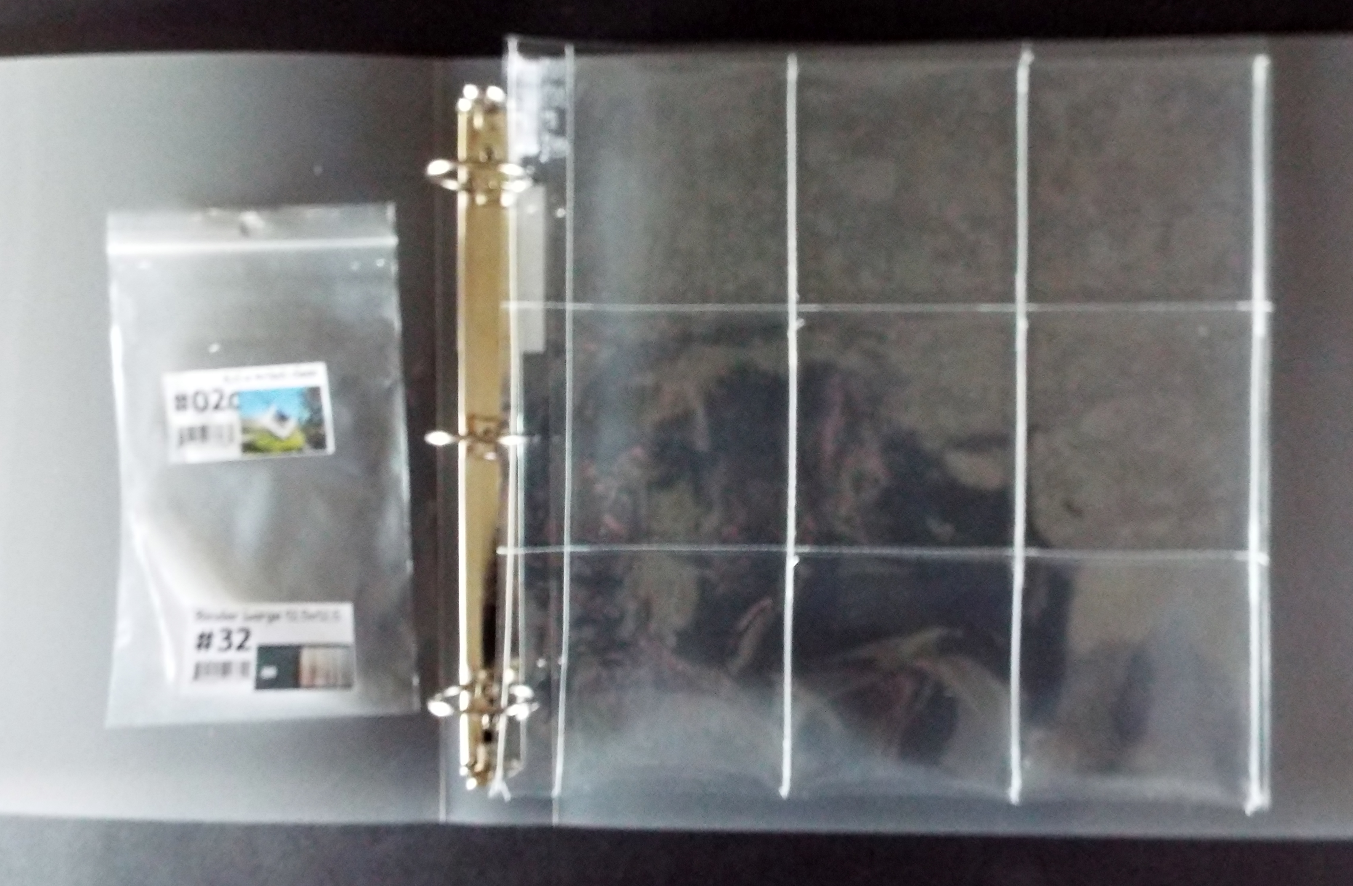 0313 ring clear binder for our custom made sleeves Mauk Fishing Stuff