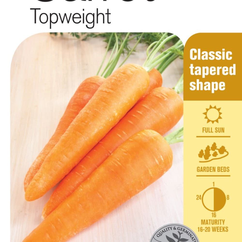 Seed Carrot 'Topweight' Lushingtons