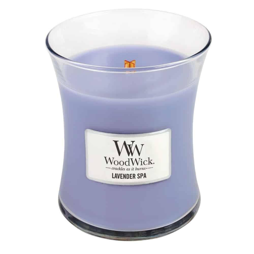 Woodwick Candle Lavender Spa Medium Lushingtons
