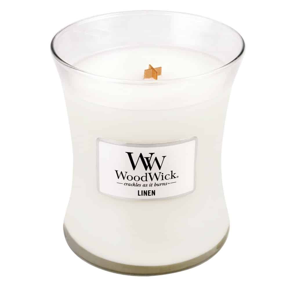 Woodwick Candle Linen Medium Lushingtons