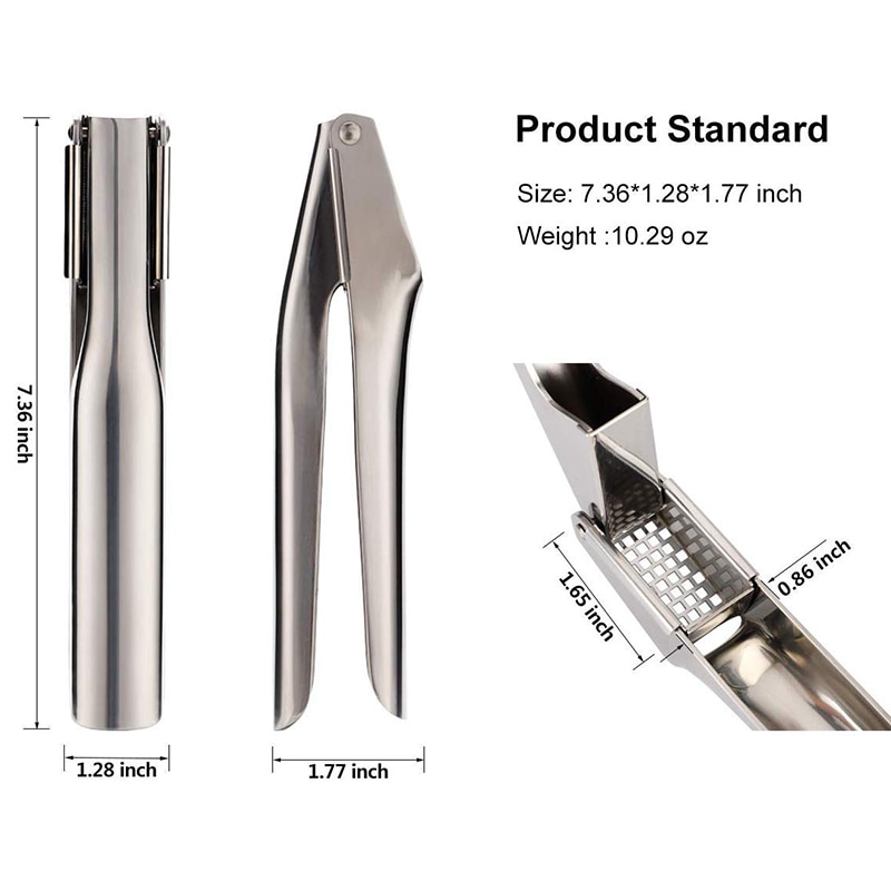 Premium Metal Garlic Press