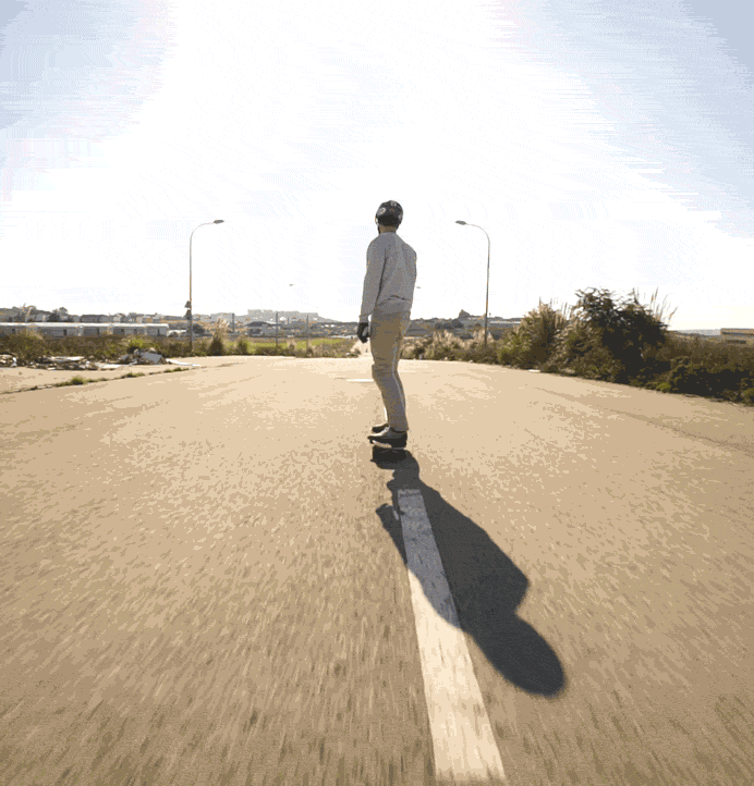 How to Standup 180 Slide a Longboard Learning Curve 5