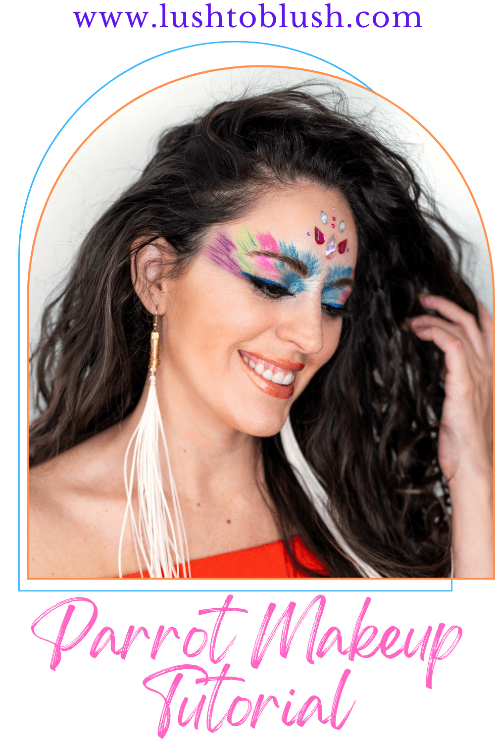 Pirate & Parrot Halloween Makeup Lush to Blush
