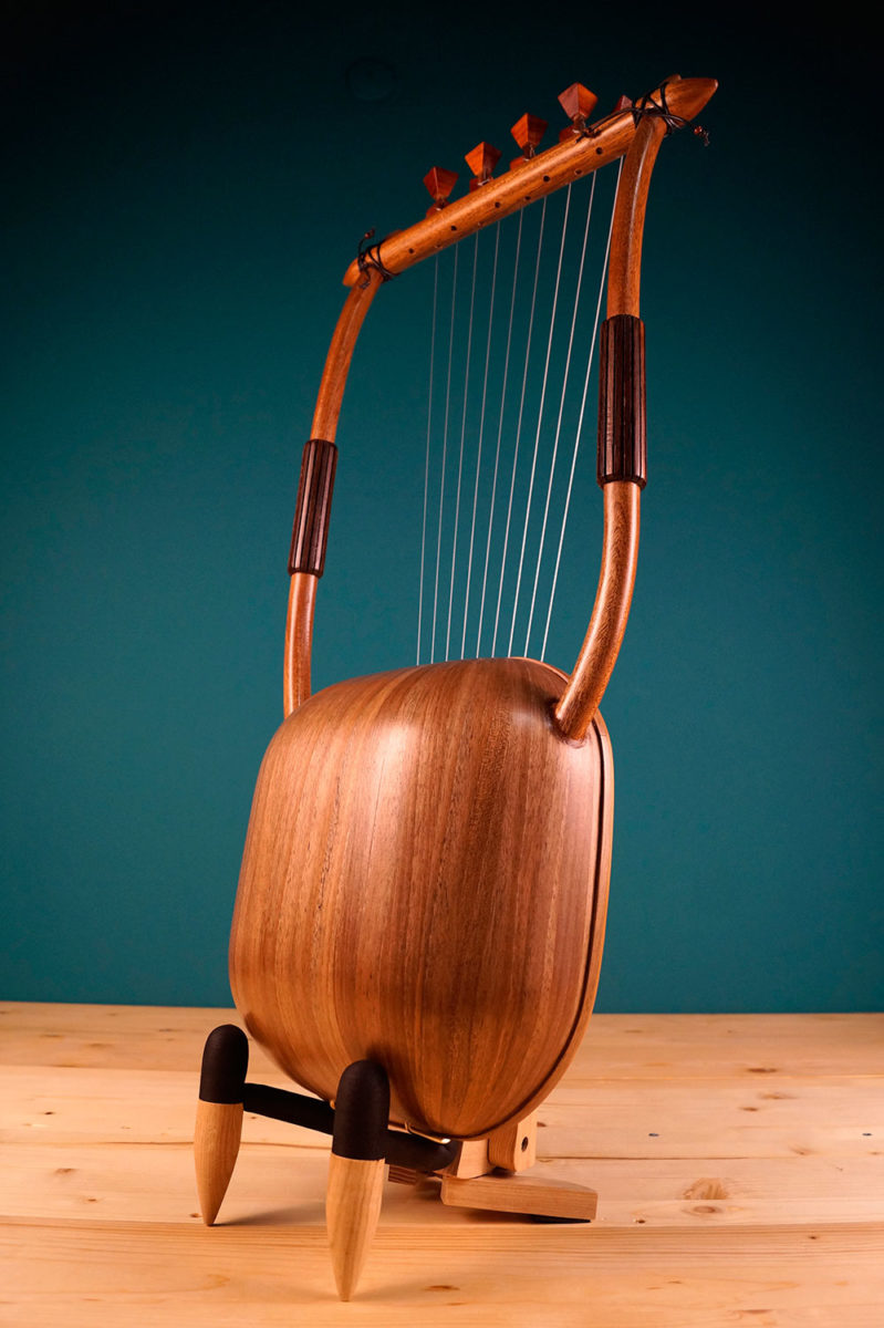 Lyre of Olympus (11 or 13 strings) ancient lyre with cedarwood