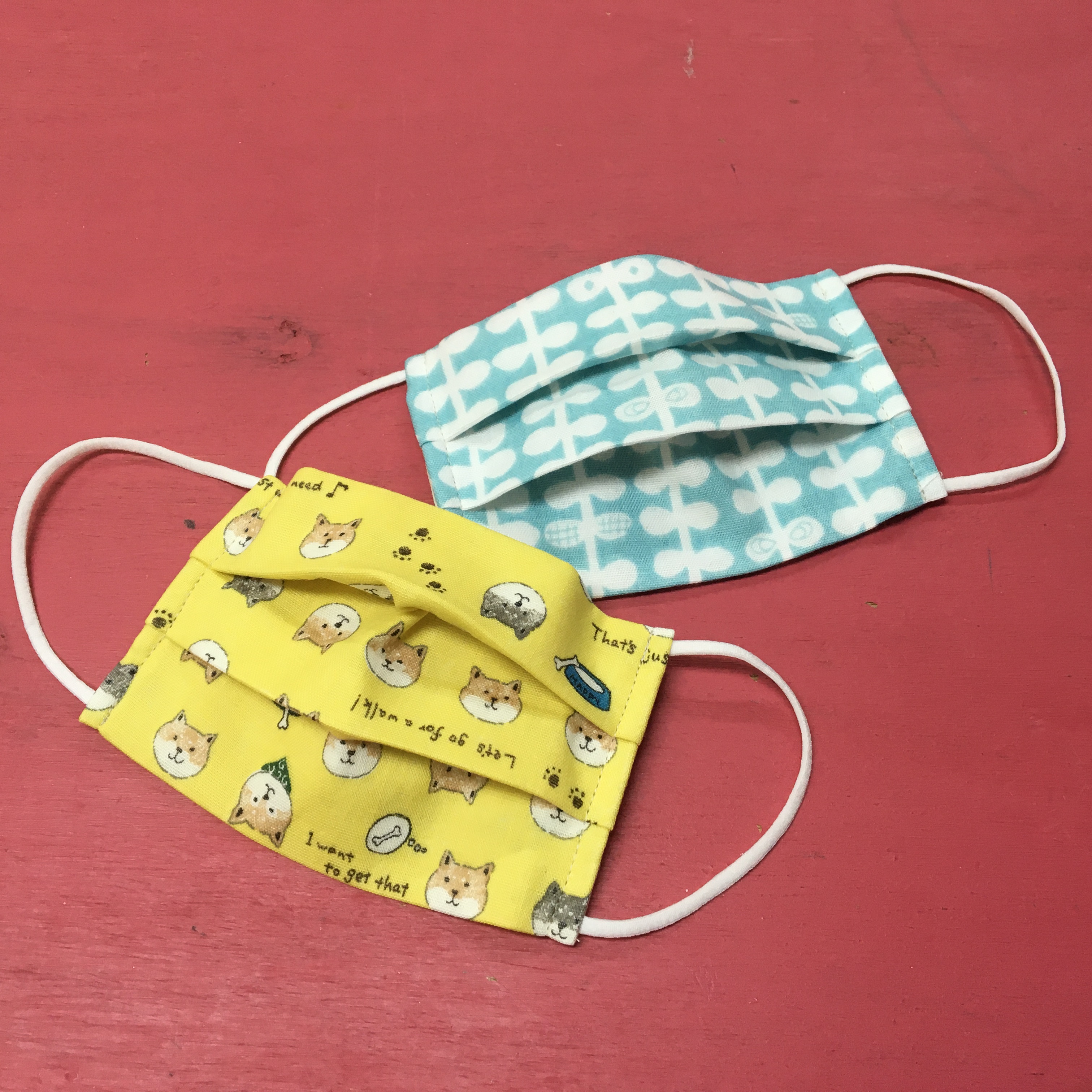 【無料型紙製図】子供用マスクの作り方(大好きなキャラクターで