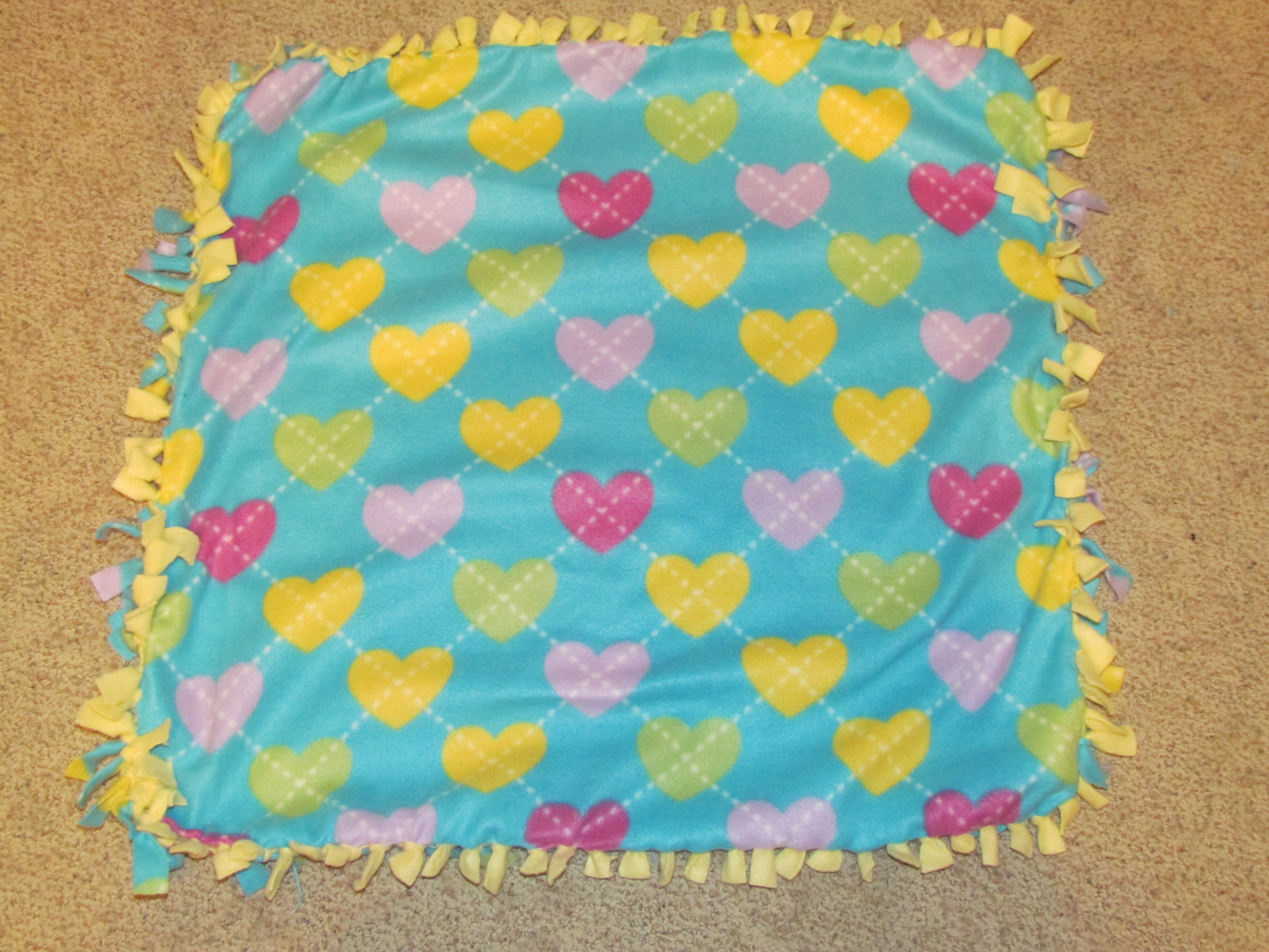 Craft Blankets Fleece No Sew Easy Fleece NoSew Blanket My Blog