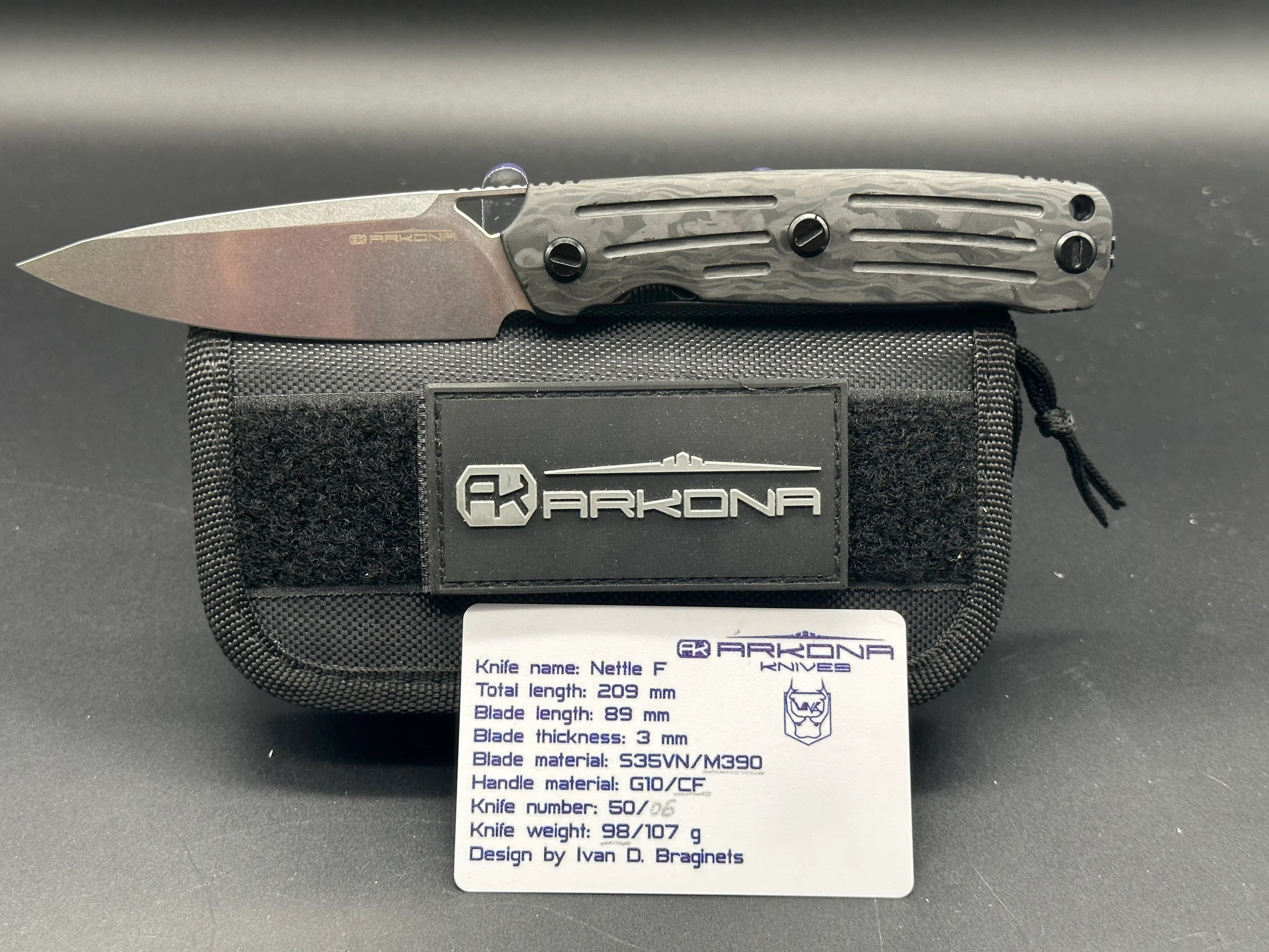 Arkona Nettle F M390 KNP Exclusive LuvThemKnives