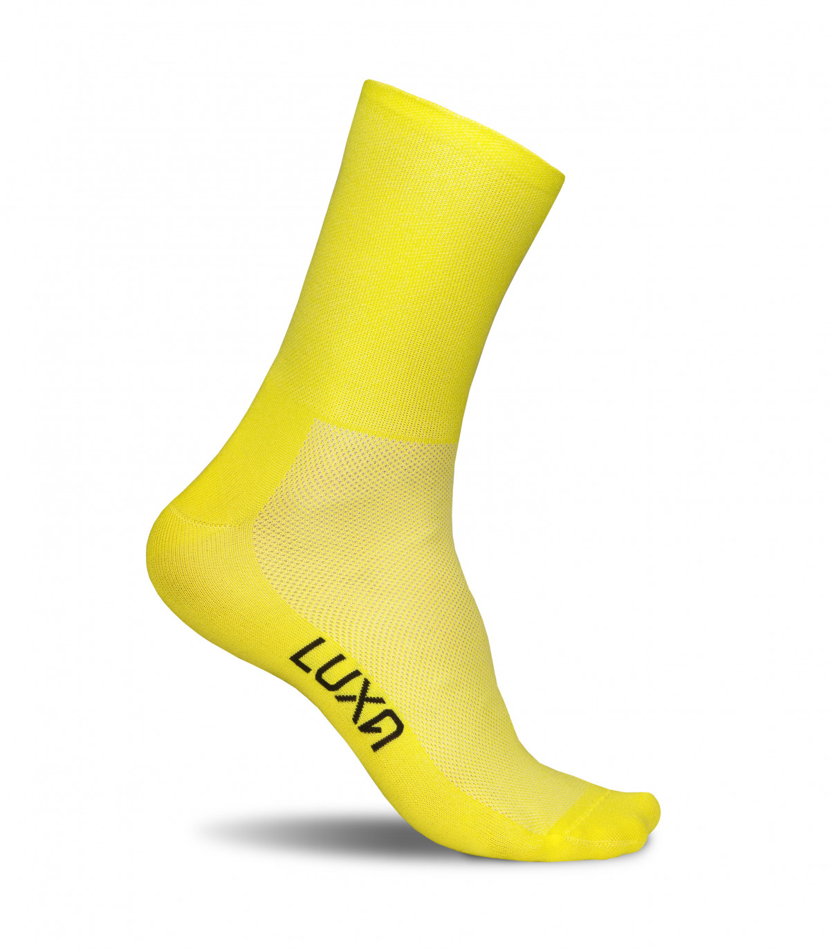 Classic Yellow Cycling Socks Simply All Yellow Color Luxa