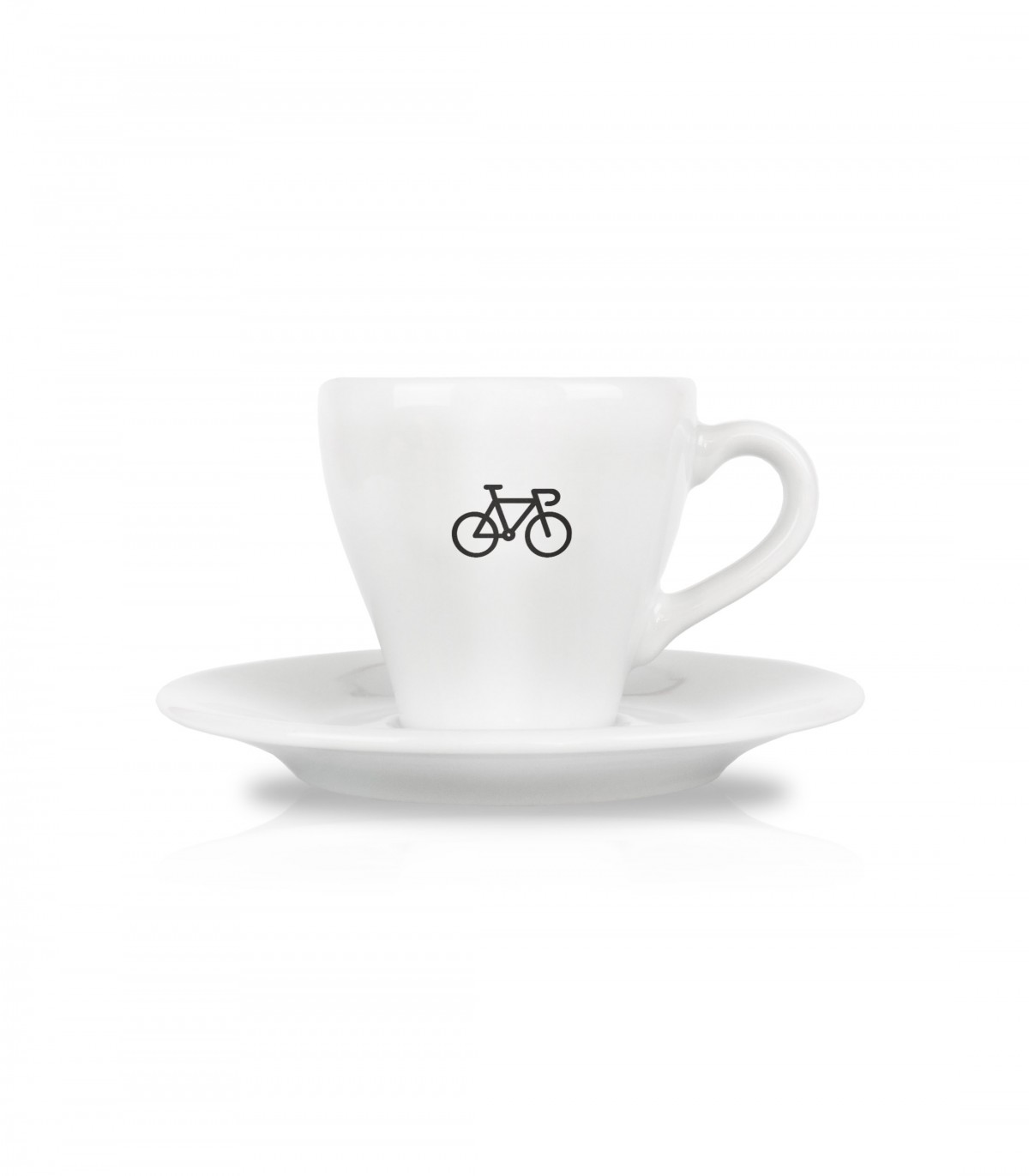 Luxa Espresso Cup with Bicycle. Cycling Inspired Design Luxa