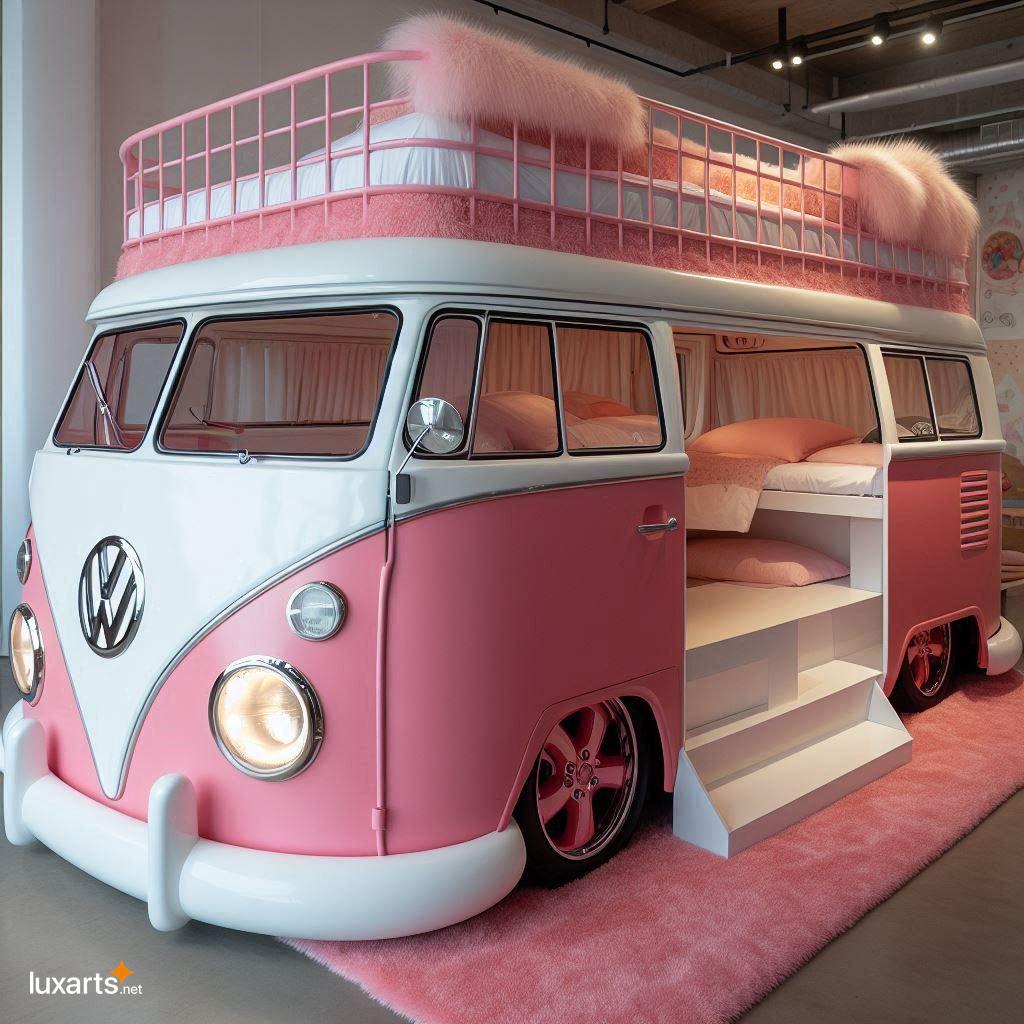 VW Bus Shaped Bunk Bed Transform Your Child's Bedroom into a Retro
