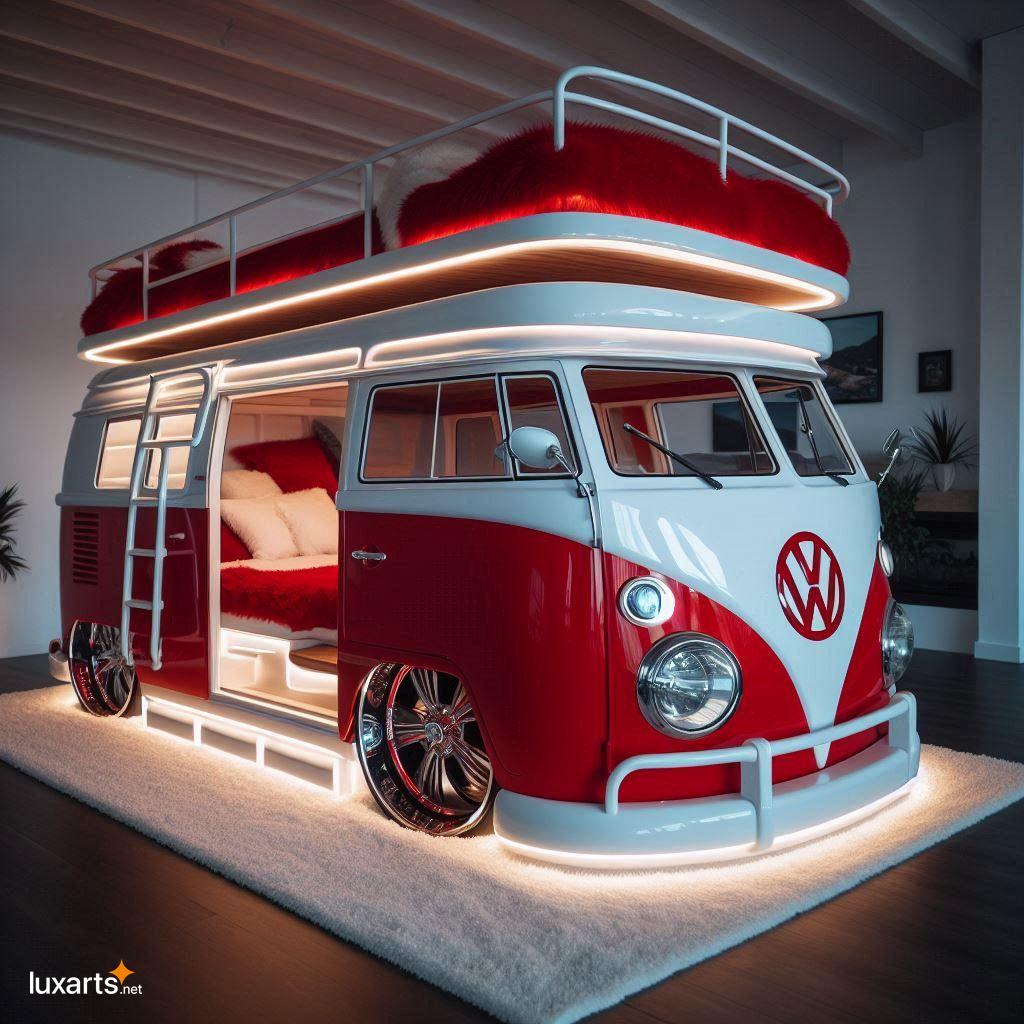 VW Bus Shaped Bunk Bed Transform Your Child's Bedroom into a Retro