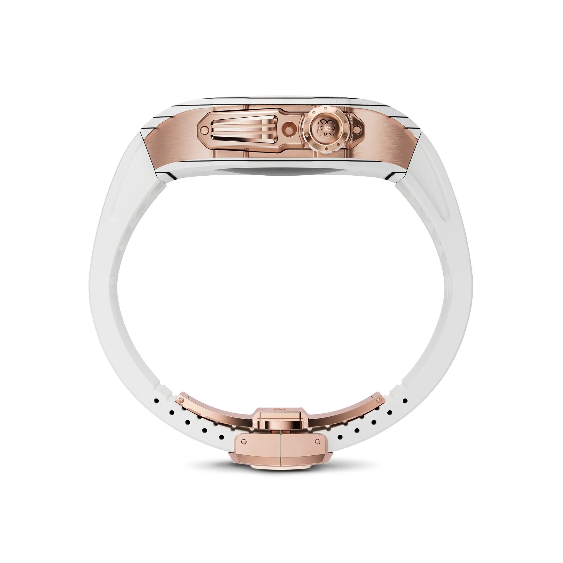 Apple Watch 7 9 Case RSC ALBINO WHITE (White Rubber) LUX AT LAST