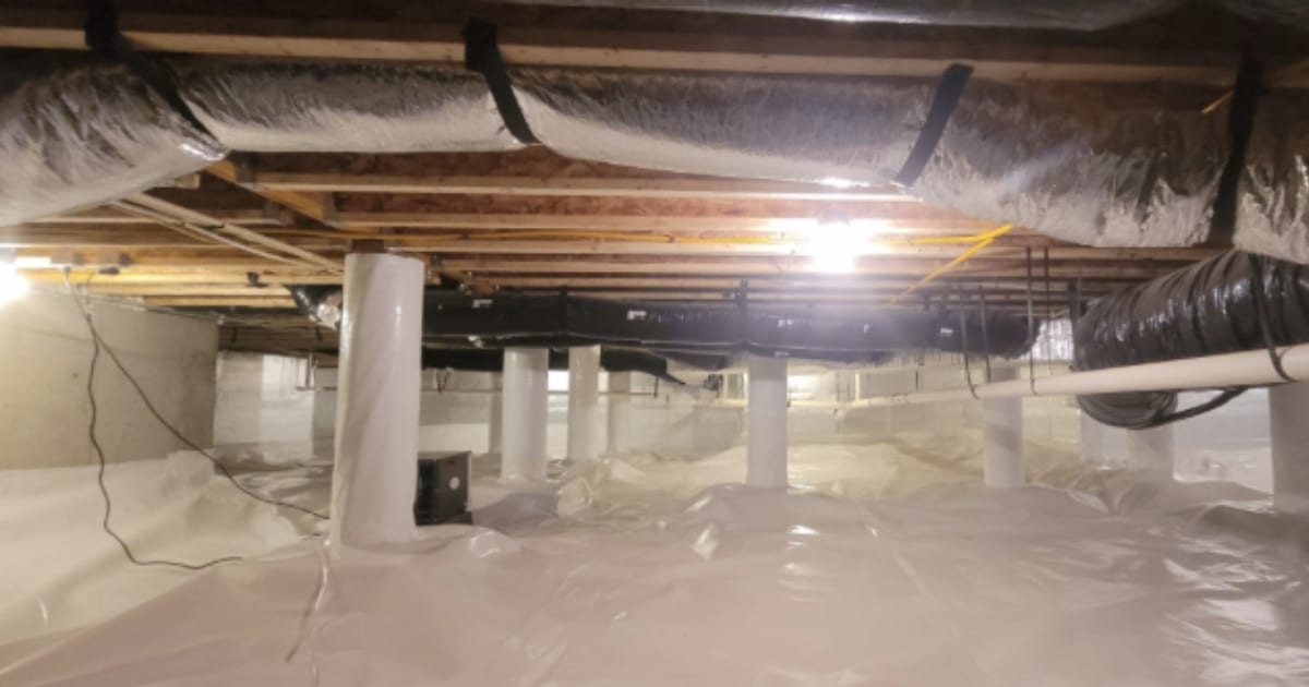 Encapsulating Crawl Space Improves Home’s HVAC Efficiency