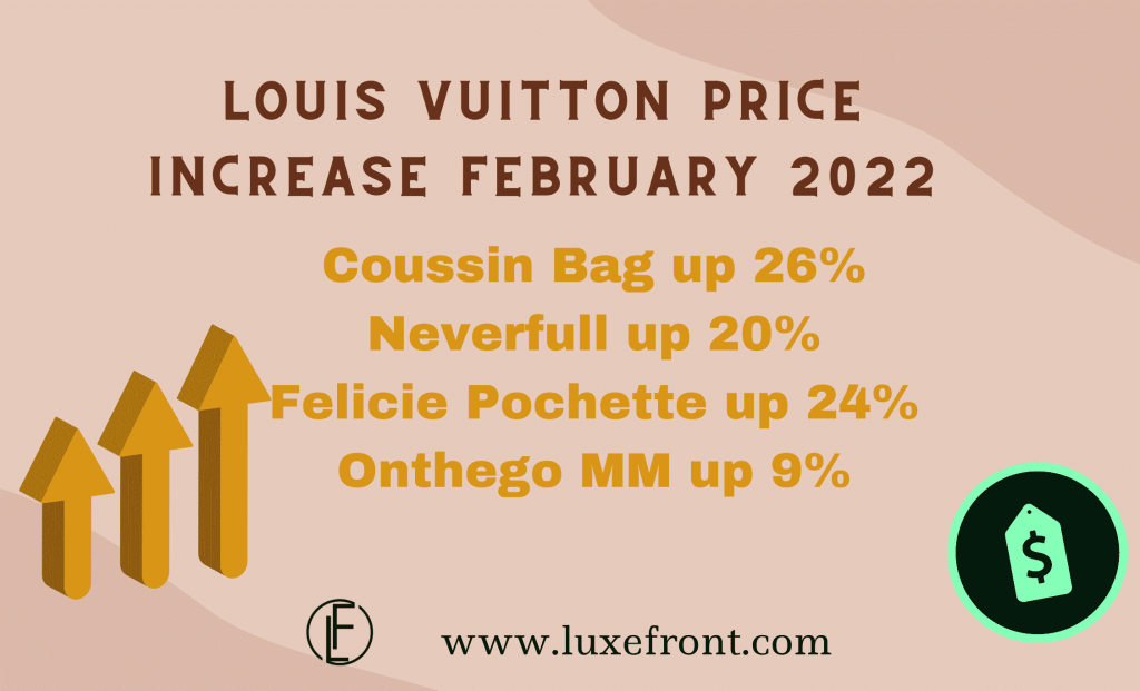 Louis Vuitton's Price Increases 2022 Luxe Front