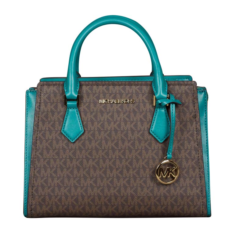 Michael Kors Medium Hope Messenger in Aqua at Luxe Purses
