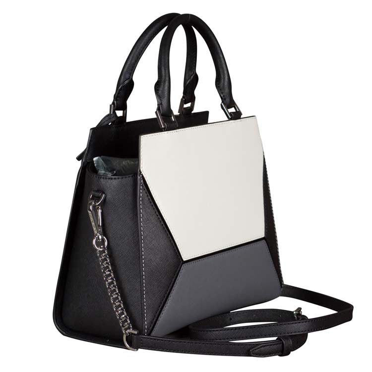 Michael Kors Medium Prism Messenger Bag in Black Multi at Luxe Purses